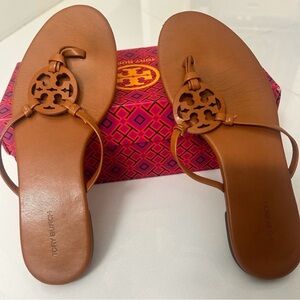 Tory Burch Brown Mini Miller Sandals Sz9